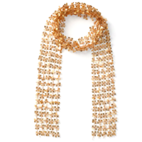 Gemoioio Women Sequin Scarf Belly Dance Waist Belt – Sparkly Fringe Shawl Wrap, Glitter Headscarf Necktie for Party, Hippie Theme, Party/Rave Festival Costume Accessory