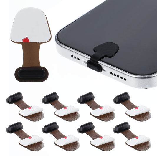 8PCS USB C Port Dust Plugs USB C Dust Cover Caps Phone Type-C Anti Dust Charging Port Plug Silicone Dust Protectors with Cover Caps Anti Lost Charging Port Dust Cover for Laptop Smartphones