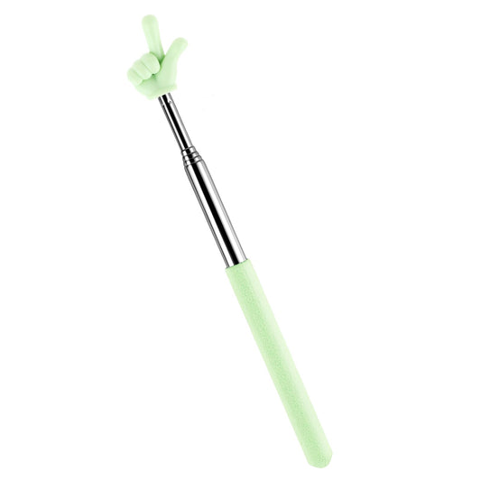 Telescopic Teacher Pointer Extendable Pointer Stick for Classroom Retractable Hand Pointer Finger Pointer Stick Mini Classroom Pointer for Elementary School Kindergarten Teacher(Green)