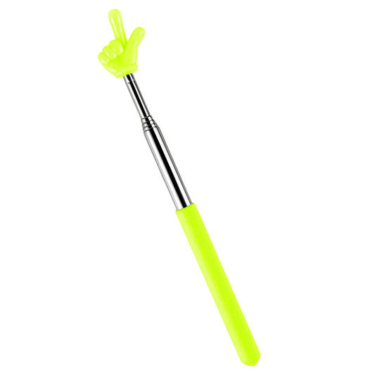 DIVINA VITAE Telescopic Teacher Pointer Extendable Pointer Stick for Classroom Retractable Hand Pointer Finger Pointer Stick Mini Classroom Pointer for Elementary School Kindergarten Teacher(Yellow)