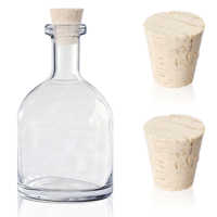 Wood Carboy Cork Stopper, 2 Pcs Glass Jug Cap, Tapered Fermentation Stopper for 3,5,6 Gallon Containers, Airtight Wine Making Accessories