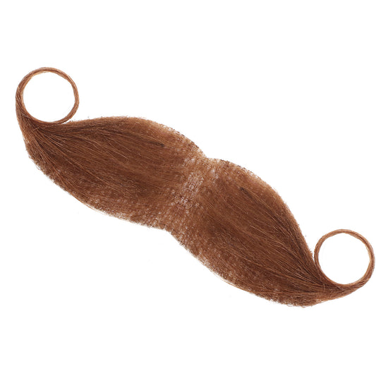 HaiFafafaing Adjustable Fake Mustache, Halloween DIY Self Adhesive Fake Beard, Novelty Stick On Mustaches for Themed Parties and Cosplay(Brown)