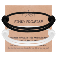 Josojoou Matching Couple Bracelets for Him and Her, Adjustable Rope Bracelets for Boyfriend & Girlfriend, Valentines Gifts for Couples, Husband Wife Soulmate Gift
