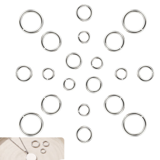 Ziuohaa 20Pcs 925 Sterling Silver Jump Rings for Jewelry Making