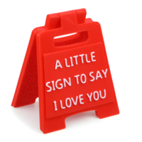 A Little Sign To Say I Love You Mini Sign Plaque - funny Desk Decor for Valentine's Day gifts for & Him wife Girlfriend Boyfriend - Romantic Cute gifts for men