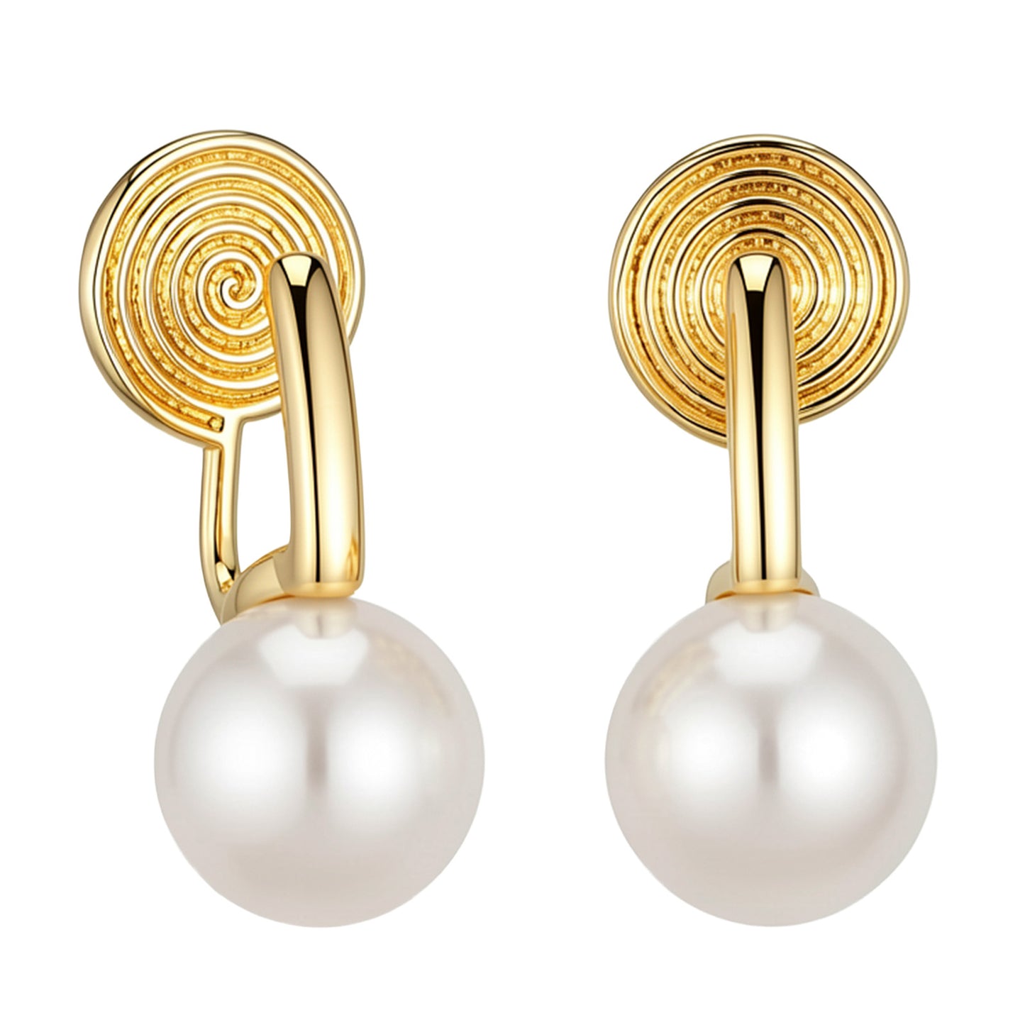 Pearl Clip on Earrings Minimalist Simulated Pearl Drop Clip Earrings for Women Not Pierced Elegant Stud Earring Fashion for Wedding Bridesmaids Gift