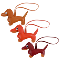 Tucnoeu 3pcs Dachshund Keychain,Dog Shaped Keychain,Cute Leather Dog Bag Charm for Handbag Accessories,Women Key Chain for Handbag Purse Car keys Accessories for Car Keys