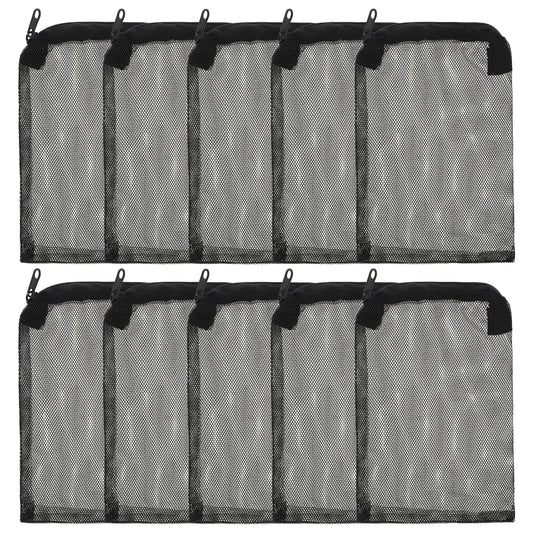 Lusofie 20 Pcs Aquarium Filter Media Bag Mesh Bags With Zipper 4" X 6" Small Fish Tank Filter Small Mesh Bags Reusable Small Aquarium Filter Bag for Activated Carbon Filter Stones Ceramic Rings