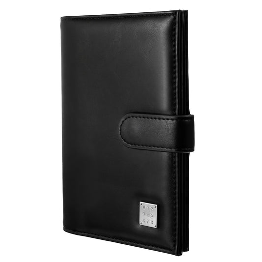 Tucnoeu Passport Holder Cover, RFID Blocking Document Organizer Clutch Bag, Passport Wallet for Travel with Safe Zipper Closure, PU Leather Credit Cards Case Cover Travel Wallet