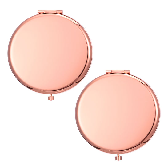 Tucnoeu Small Compact Mirror, Double-Sided Pocket Compact Mini Makeup Mirrors 1X, 2X Magnifying Mirror, Portable Foldable Round Small Purse Mirrors for Purse, Pocket,Travel and Present