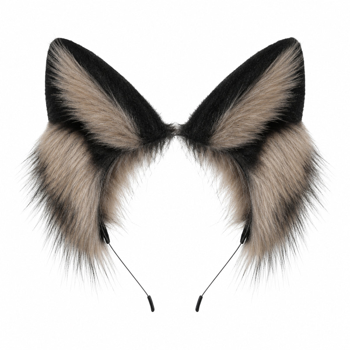 Yykazqe 1pc Therian Ears, Kemonomimi Ears Wolf Headband - Faux Fur Cosplay