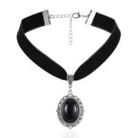 Tucnoeu Vintage Black Choker Necklaces for Woman, Velvet Choker Gothic Necklace Costume Jewelry, Victorian Halloween Cosplay Christmas Jewelry Gift for Women
