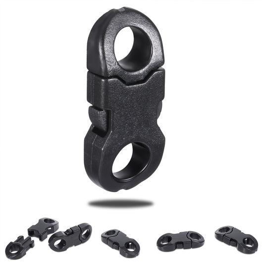 Lusofie 60 Pcs Paracord Buckles Breakaway Clasp Bracelet Buckles Quick Release Buckle 6mm Side Release Plastic Buckle For Paracord Bracelet Clasp Necklace Backpack Cameras Strap Rings Accessories