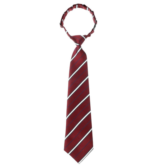 HaiFafafaing Magical Blue Striped Pre-tied Tie for Boys and Girls, Striped Neckerchief, Printed Tie Striped for School Uniforms, Graduations, Weddings, Cosplay and Leisure, red, 34 cm × 7 cm