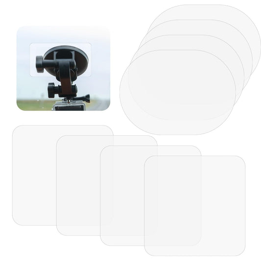 8Pcs Dashcam Windshield Sticke Clear Electrostatic Stickers for Windshields