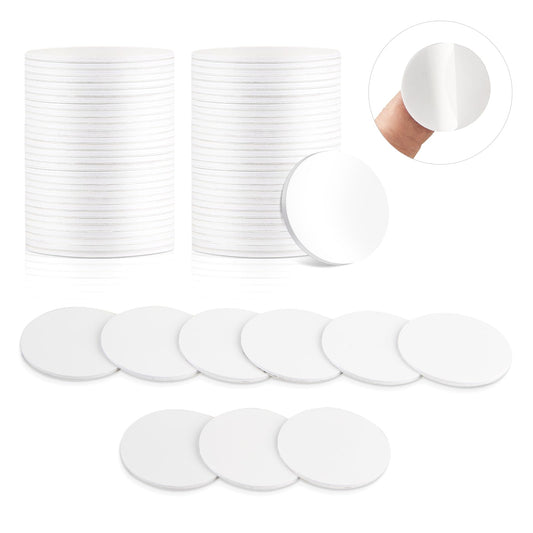 NFC Tag 30Pcs NFC Stickers White NTAG215 Tag Rewritable Round Coin NFC Cards with Adhesive Back Compatible with Tagmo NFC Enabled Mobile Phones