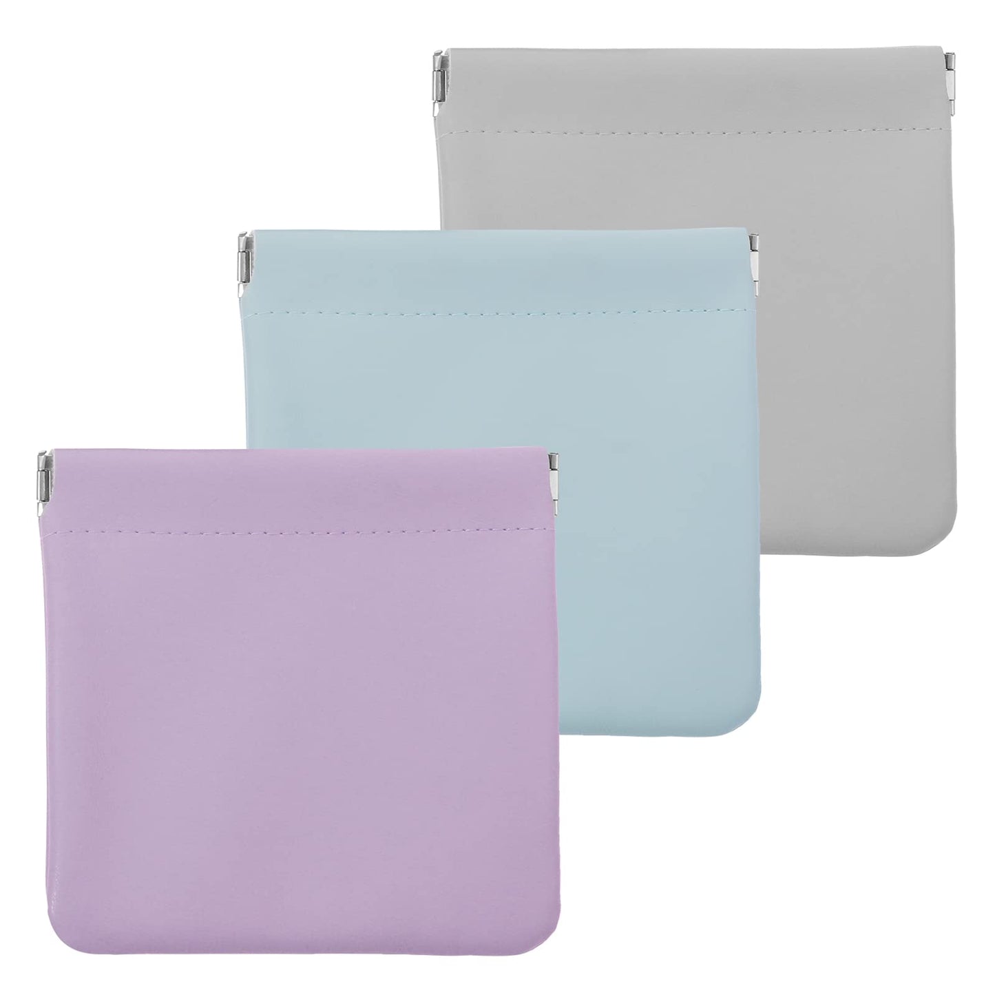 Lusofie 3Pcs Pocket Cosmetic Bag, Makeup Travel Bag Cosmetic Pouch Portable Make Up Bags for Women Waterproof Mini Multifunctional Storage Bag Coin Purse