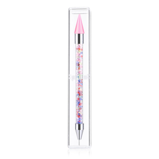 Rhinestone Picker Dotting Pen Diamond Art Pen Dual-ended Wax Pencil Rhinestone Applicator for Nail Art Gem Pick Up Tool with Storage Case(Multicolor)