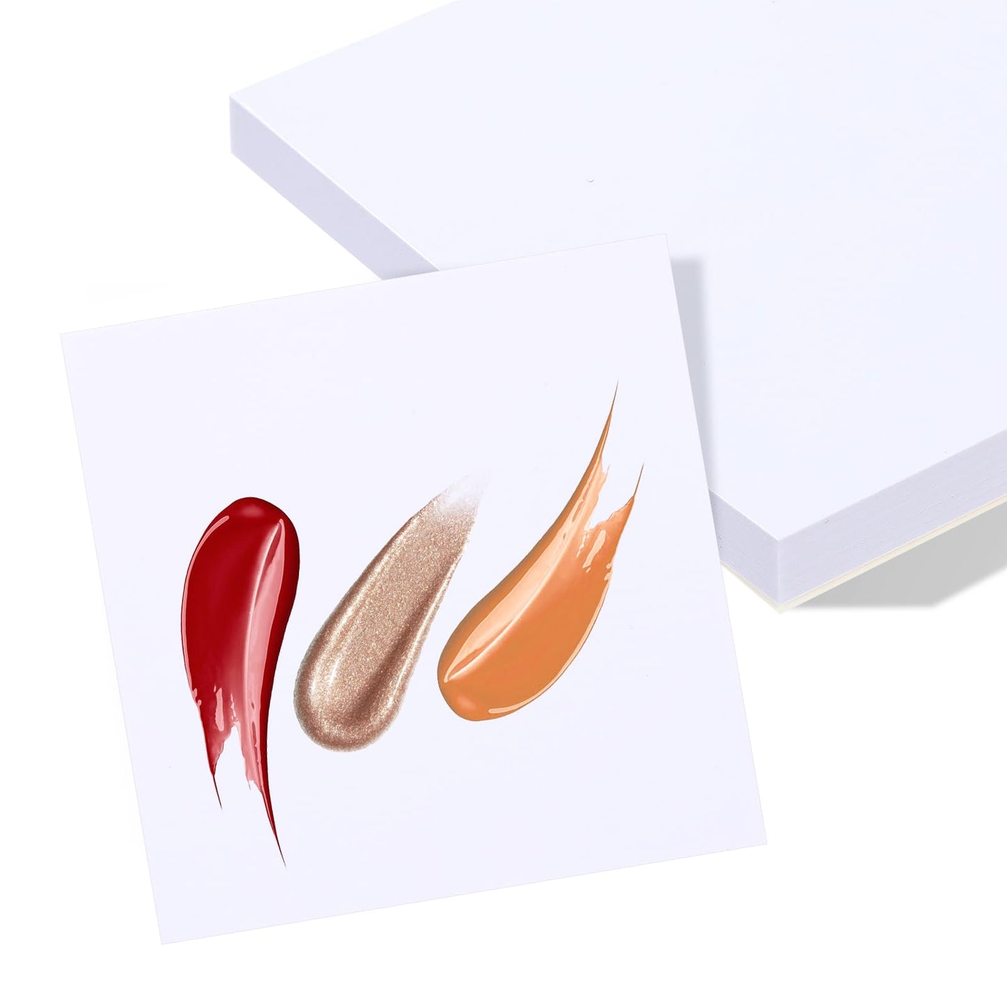 100 Sheets Nail Art Palette Paper, Waterproof Disposable Gel Nail Polish Palette Paper, Double-Sided Portable Cosmetic Palette for Nail Art, Cosmetics, Painting, Paint, Ink