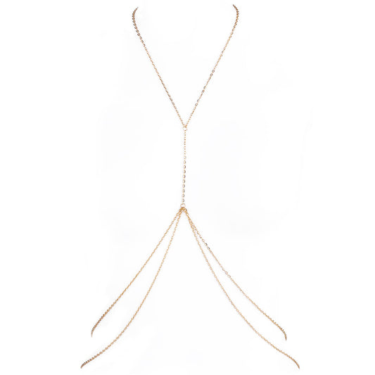 Sexy Body Chains Gold Silver Waist Chain Belly Body Chain Jewelry For The Waist Chain For Women Sexy Bikini Summer Beach Accessory (gold)