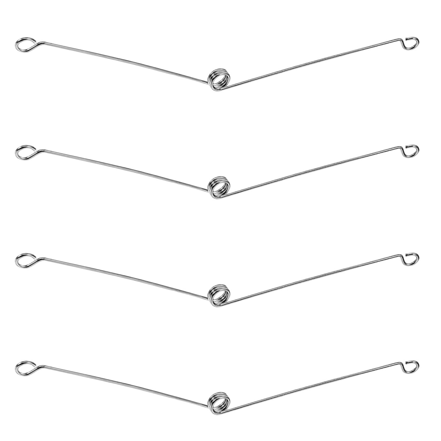 4Pcs Bathroom Exhaust Fan Spring Clips Stainless Steel Spring Clips for Recessed Lighting Fixtures Torsion Recessed Light Clip Compatible with QT QTN RN XB XN ZB ZN Series Bathroom Ceiling Exhaust Fan