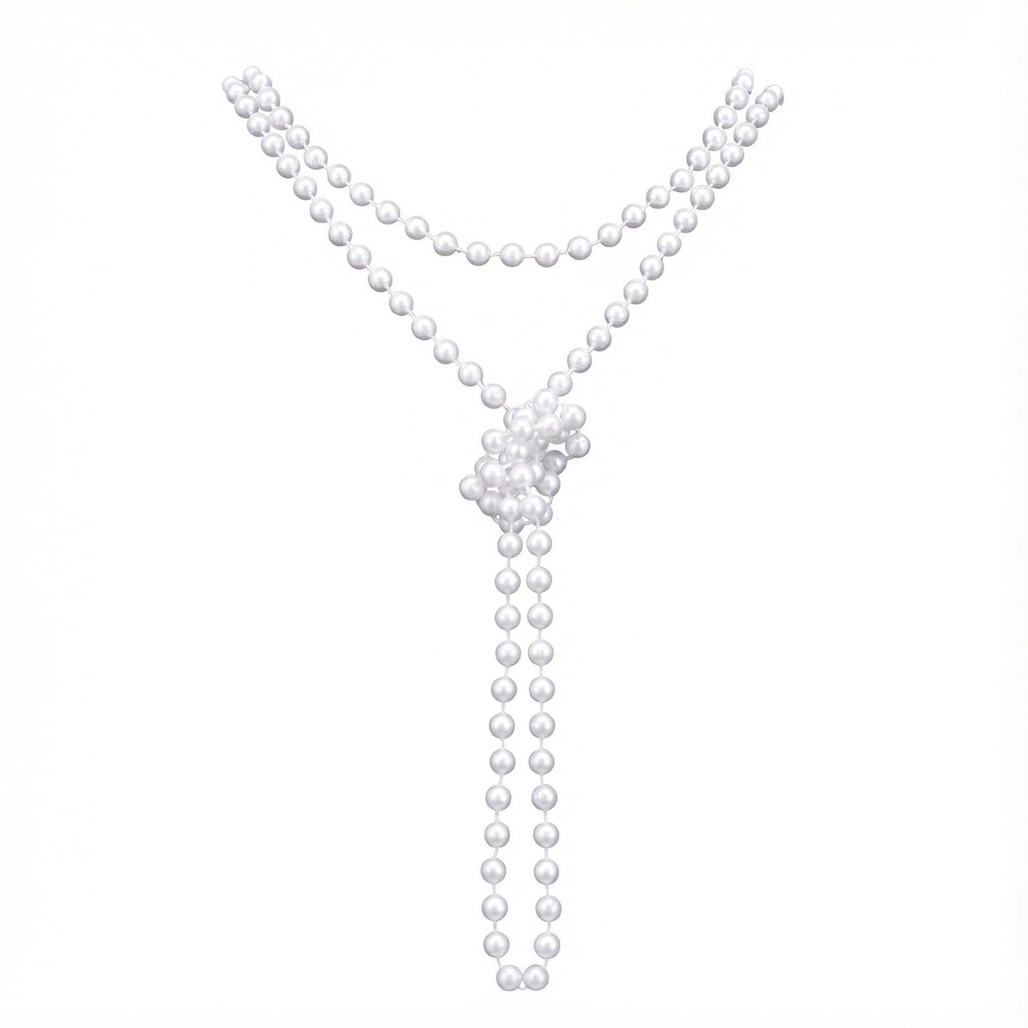 70" Long Pearl Necklaces for Women,Fashion Faux Pearl Necklace,Vintage Elegant Layered Pears Necklace for Wedding Party 1920s Gatsby Costume Jewelry(8mm)