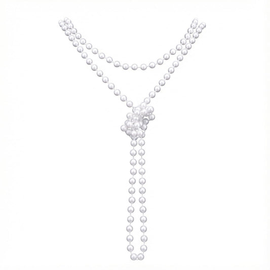 70" Long Pearl Necklaces for Women,Fashion Faux Pearl Necklace,Vintage Elegant Layered Pears Necklace for Wedding Party 1920s Gatsby Costume Jewelry(8mm)