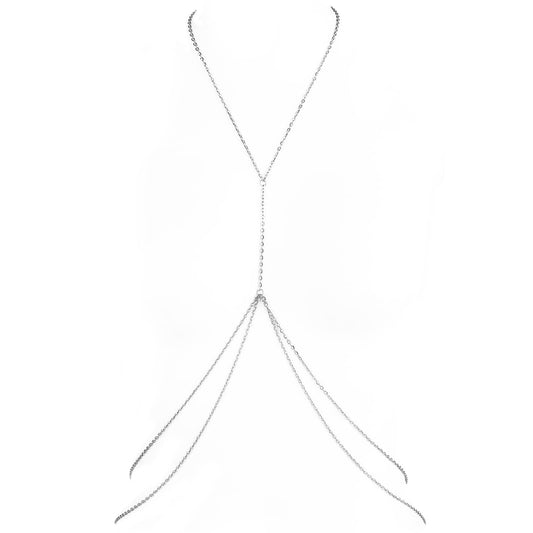 Sexy Body Chains Gold Silver Waist Chain Belly Body Chain Jewelry For The Waist Chain For Women Sexy Bikini Summer Beach Accessory (siliver)