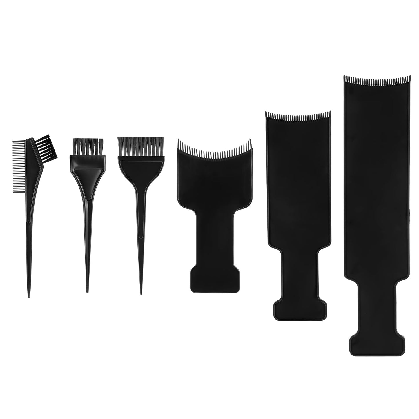 6 Pcs Balayage Board Hair Foils For Highlighting with Teeth Balayage Hair Dye Kit Hair Dye Paddle for Balayage Board Comb Hair Dye Kit for Hair Dye