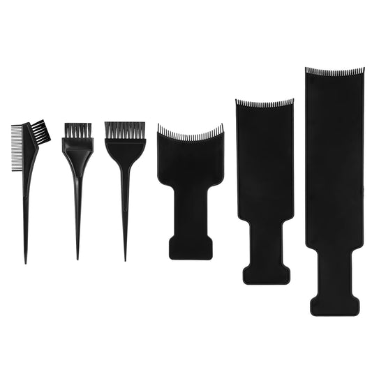 6 Pcs Balayage Board Hair Foils For Highlighting with Teeth Balayage Hair Dye Kit Hair Dye Paddle for Balayage Board Comb Hair Dye Kit for Hair Dye