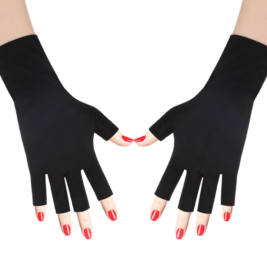 Sun Gloves for Women,UV Protection Professional Protection Gloves for Manicures,Anti UV Gloves for Gel Nail LampHands Cover for Outdoor Sports Touchscreen