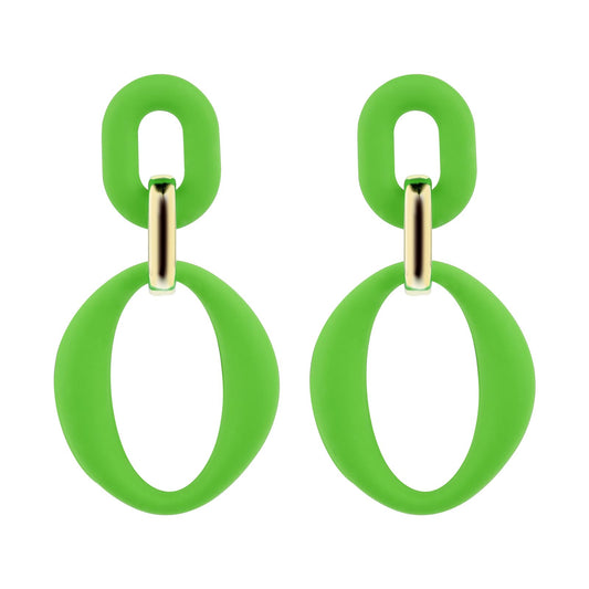 Acrylic Rectangle Earrings Square Geometric Statement Drop Dangle Earrings Fashion Acrylic Oval Drop Earrings for Women Girls Funky Jewelry