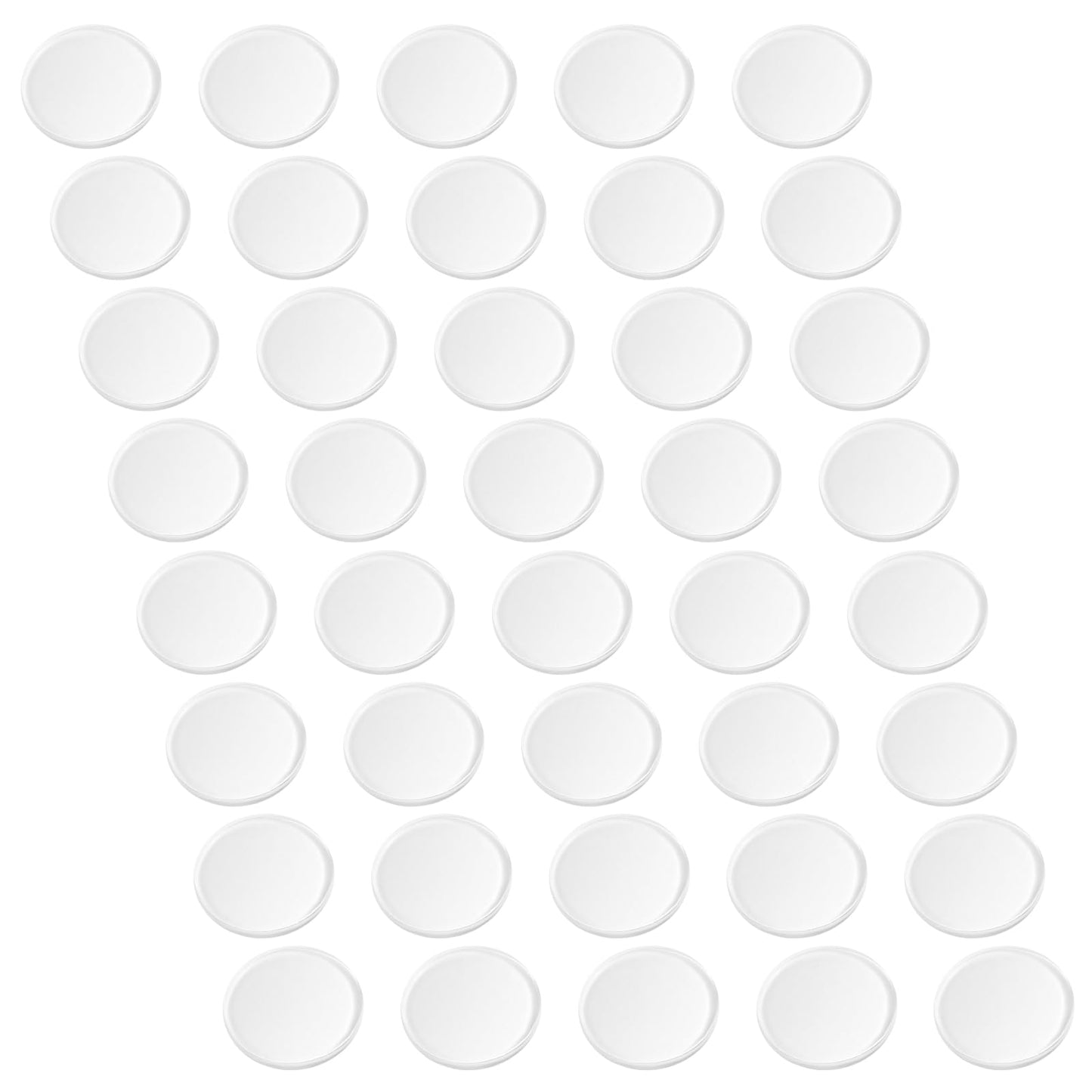 Yolev 40pcs Cabinet Bumpers Soft Self Clear Rubber Bumpers Self Adhesive Furniture Pads Clear Cabinet stoppers Furniture Noise Reducing Silicone Rubber Bumper Extremely Durable