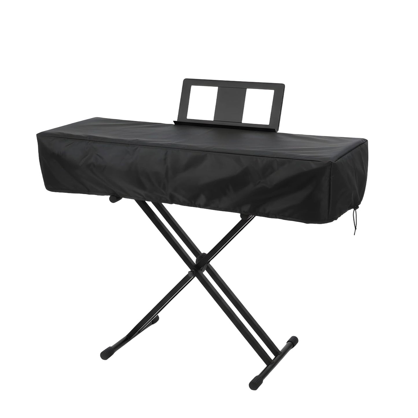 61 Key Keyboard Case - Waterproof Dustproof Electric Piano Keyboard Cover with Music Stand Zipper Adjustable Drawstring - Soft Fabric Piano Cover for 61 Keys Digital Pianos
