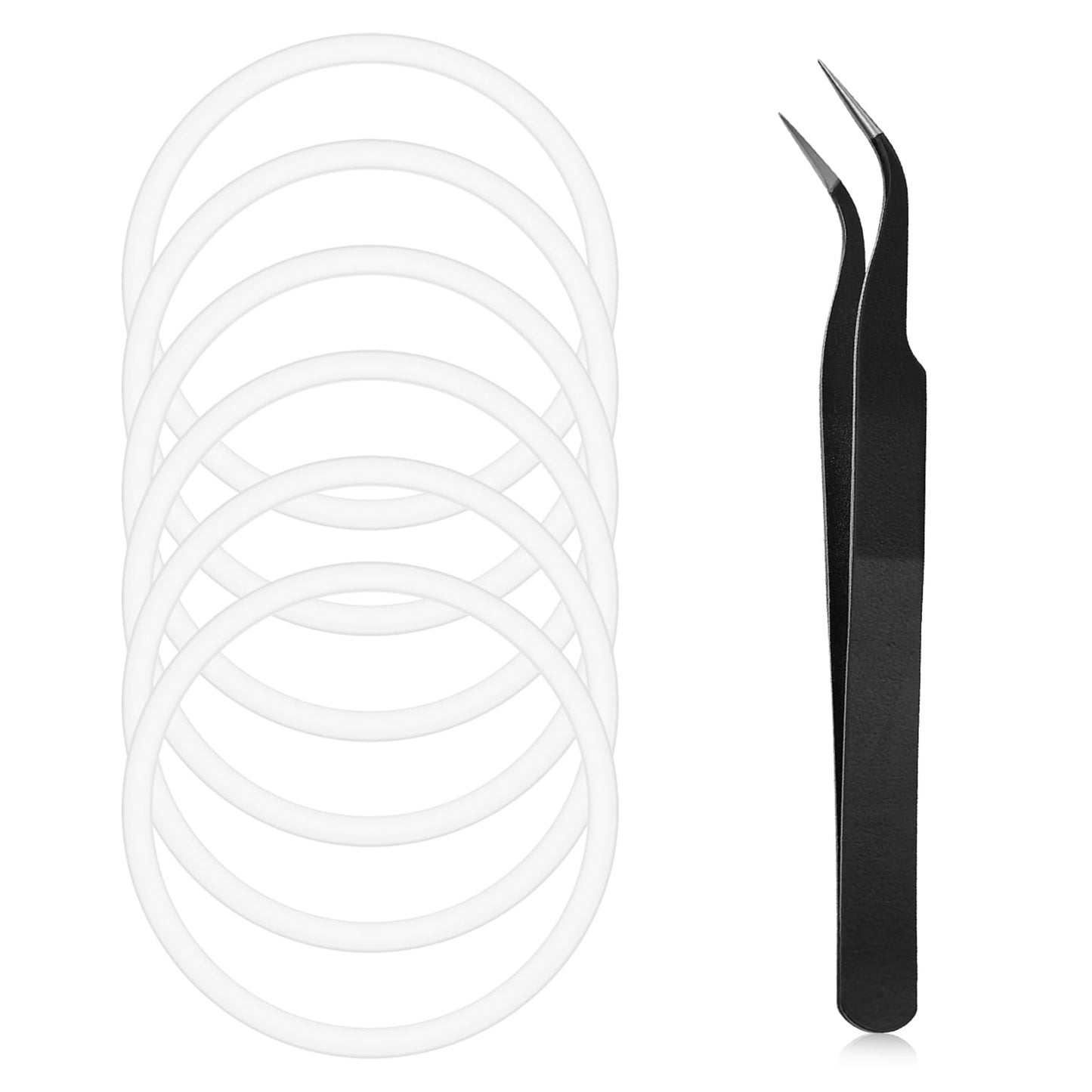 6 pcs Bottle Seals O Rings Water Bottle Gasket Replacement Silicone Lid Replacement with Tweezers for Wide Mouth Lid Water Bottles Leak Proof O Ring Seal Ring