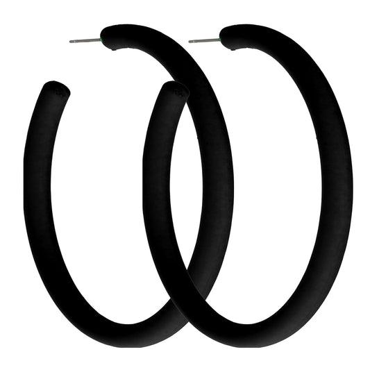 Black Hoop Earrings Retro Neon Black Earrings Acrylic Large Hoop Earrings 80s 90s Earrings for Women Colorful Big Hoop Statement Earring Candy Color Lightweight Earrings for 80s Party Accessories