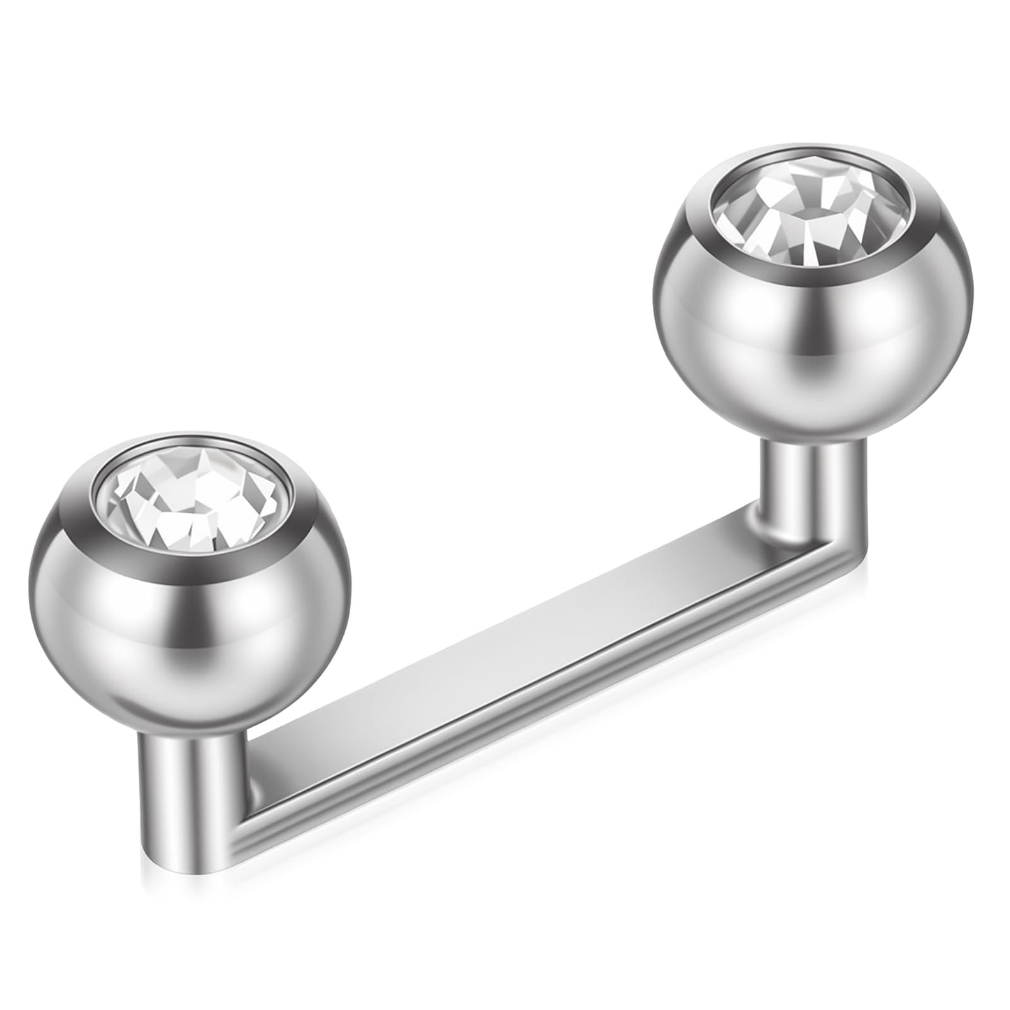 Yykazqe Titanium Surface Tragus Piercing Jewelry 14G CZ Piercing Jewelry