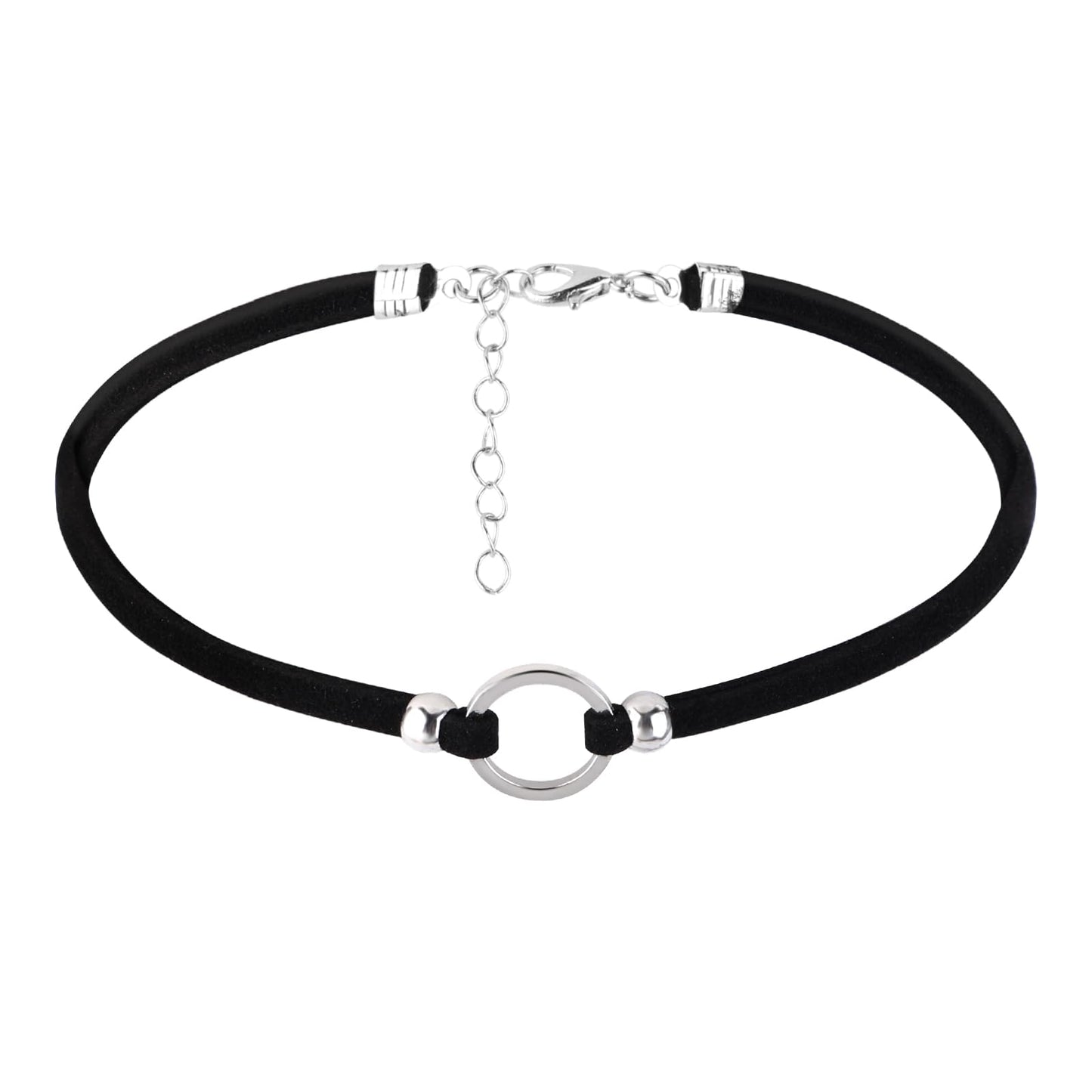 DIVINA VITAE Black Chokers for Women, Adjustable Black Velvet Choker, Boho Gothic Women's Choker Necklaces, Halloween Christmas New Year Jewelry Gift for Girls Women