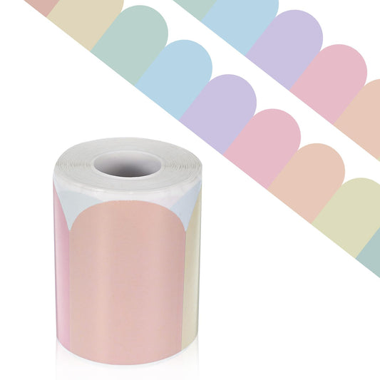 66Ft Bulletin Board Border Rainbow Scalloped Pastel Classroom Borders