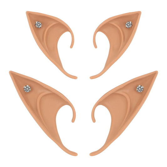 Lusofie Cosplay Fairy Pixie Elf Ears oft Pointed Tips Anime Pointed Tips Party Accessories Halloween Christmas, Vampire Nude