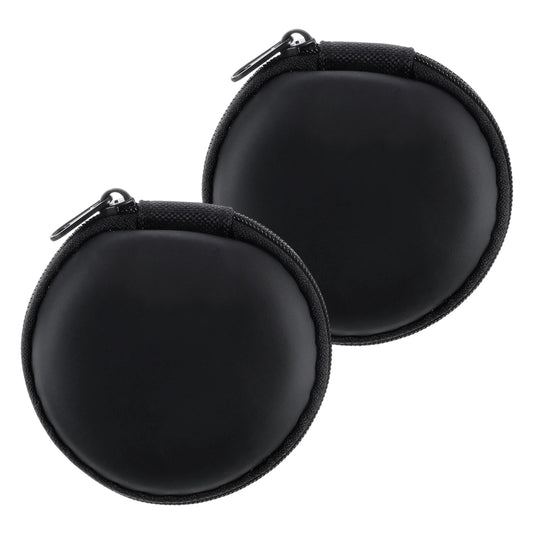 Tucnoeu Mini-Portable Hard Shell Earbuds Case for EarPods, USB-C Wired Ear Buds, Samsung Galaxy Wired Earbuds, Travel Case for Earphones, Earplugs, and Accessories (1, Black)