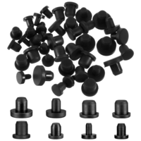 80 PCS Rubber Plugs for Round Holes, Rubbers Plug, Rubber Plugs for Holes Assorted Sizes, Solid Plug, High Temperature Resistance, Good Sealing Effect(8 Types)