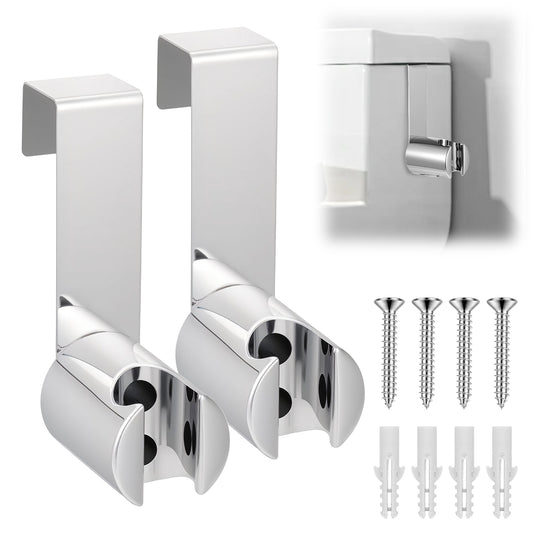 Bidet Sprayer Holder, Stainless Steel Toilet Attachment, Wall Mount Bracket for Handheld Shower Wand and Diaper Sprayer, Polished Finish