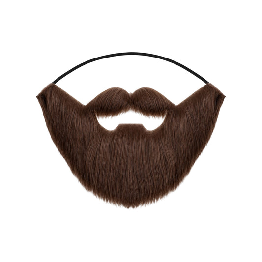 Fake Beard Browm Realistic Facial Hair for Halloween