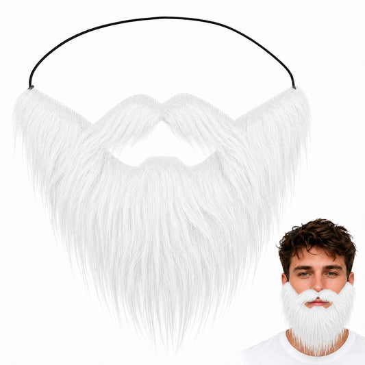 Fake Mustache Fake Beard with Elastic Band for Cosplay Halloween Party