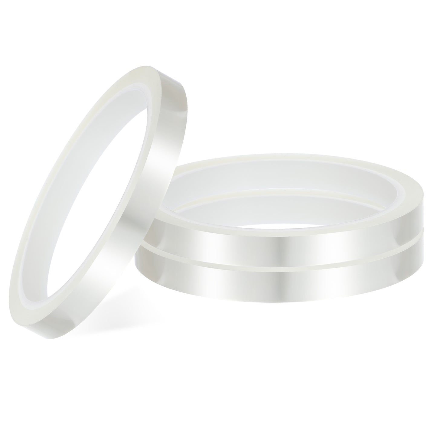 Lusofie 3Pcs Heat Resistant Tape, 10mmx33m (108ft) Heat Tape, Heat Transfer Tape for Electronics Printing Diy Crafts on T-Shirt Fabrics No Residue Sublimation (Transparent