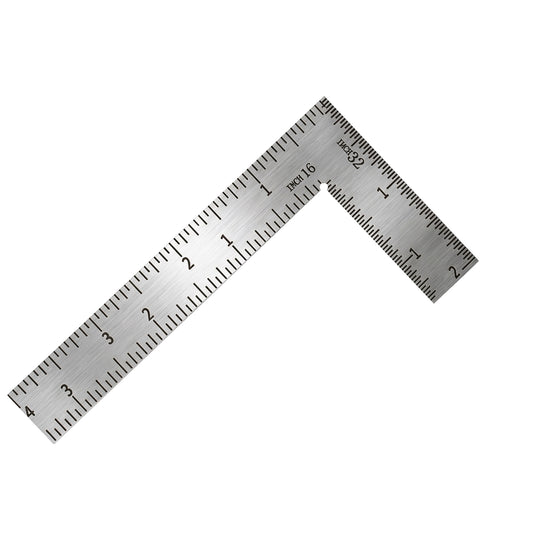L Shaped Ruler Stainless Steel Right Angle Ruler Framing Square Rulers Square Framing Measuring Tools for Carpenter Engineer(4 x 2 in)