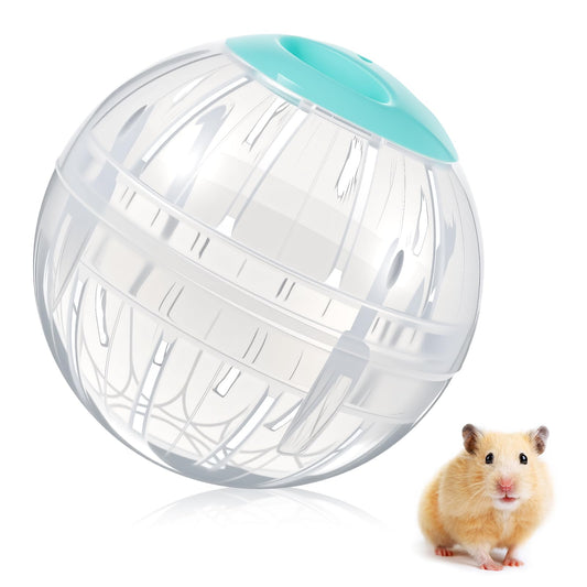 Hamster Ball, 5.7 Inch Clear Hamster Exercise Ball, Running Wheel, Breathable, Large Space, Easy to Clean, Cage Accessories, Small Animal Exercise Toys for Small and Medium Dwarf Hamsters