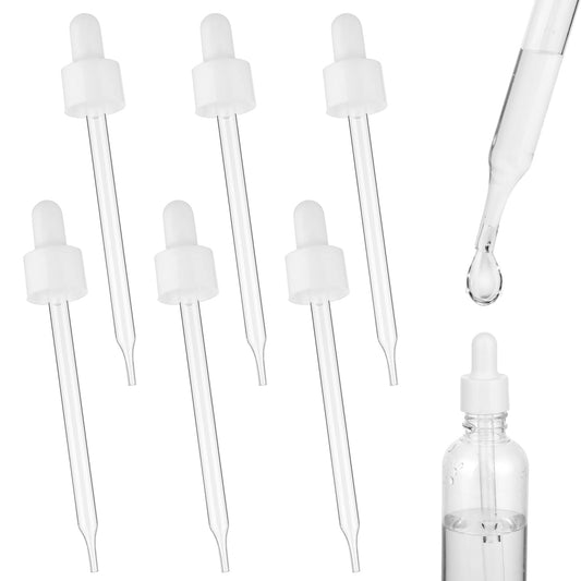 Lusofie 6PCS Glass Dropper Pipettes Beverage Mix Configurator Suitable For SodaStream Bubly Drops Flavors For SodaStream Accessories Sparkling Flavor Mix Carbonated Drink Mix