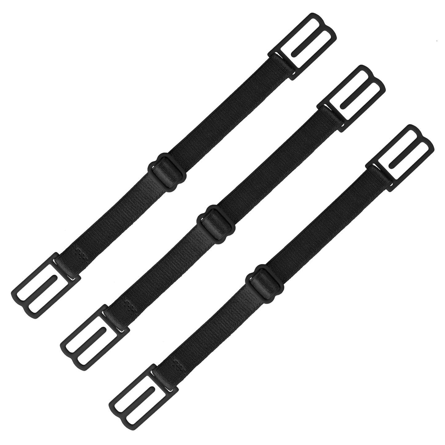 Lusofie 3Pcs Women's Bra Strap Clips Holder Stop Slipping Adjustable Bra Clips for Back Non-Slip Elastic Bra Strap Clips (Black)